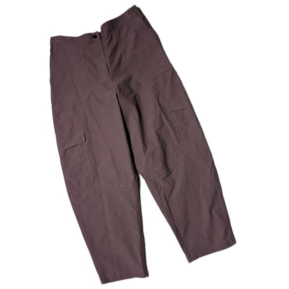 Lululemon Women's Brown Light Utilitech High Rise Utility Cargo Pants Sz 32 - Picture 1 of 5
